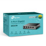 TP-LINK , Switch , TL-SG105E , Web managed , Wall mountable , Gigabit Ethernet (copper) ports quantity 5 , Power supply type External