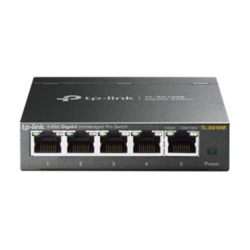 TP-LINK , Switch , TL-SG105E , Web managed , Wall mountable , Gigabit Ethernet (copper) ports quantity 5 , Power supply type External , 36 month(s)