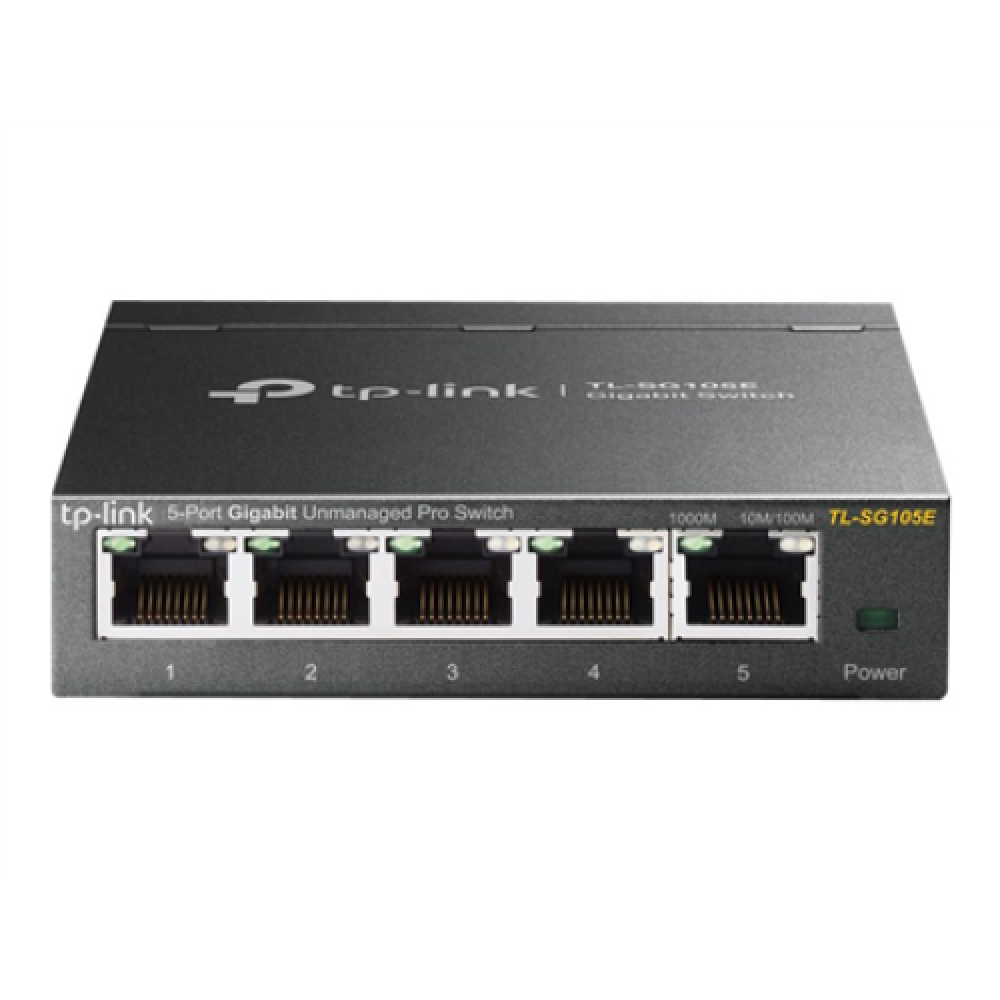 TP-LINK , Switch , TL-SG105E , Web managed , Wall mountable , Gigabit Ethernet (copper) ports quantity 5 , Power supply type External , 36 month(s)