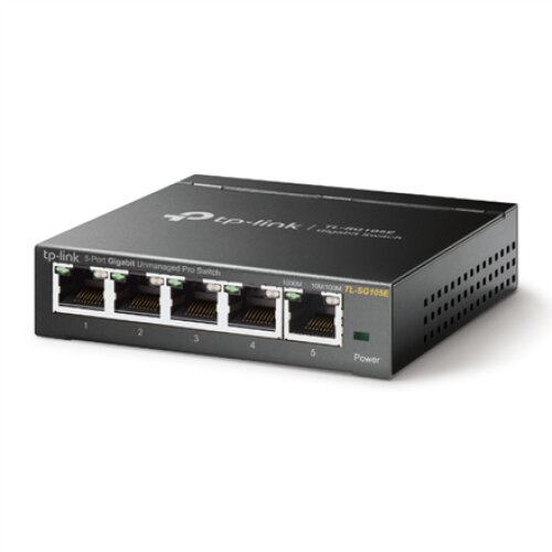 TP-LINK , Switch , TL-SG105E , Web managed , Wall mountable , Gigabit Ethernet (copper) ports quantity 5 , Power supply type External