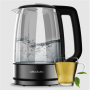 Cecotec Kettle , ThermoSense 340 Clear , Electric , 2200 W , 1.7 L , Glass , 360° rotational base , Clear