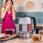 Cecotec Kettle , ThermoSense 340 Clear , Electric , 2200 W , 1.7 L , Glass , 360° rotational base , Clear