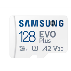 Samsung , MicroSD Card , EVO Plus , 128 GB , microSDXC Memory Card , Flash memory class U3, V30, A2