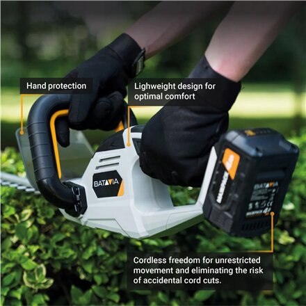 Batavia B.V. , Cordless Hedge Trimmer 560mm, Without battery and charger - 18V , Trimmer