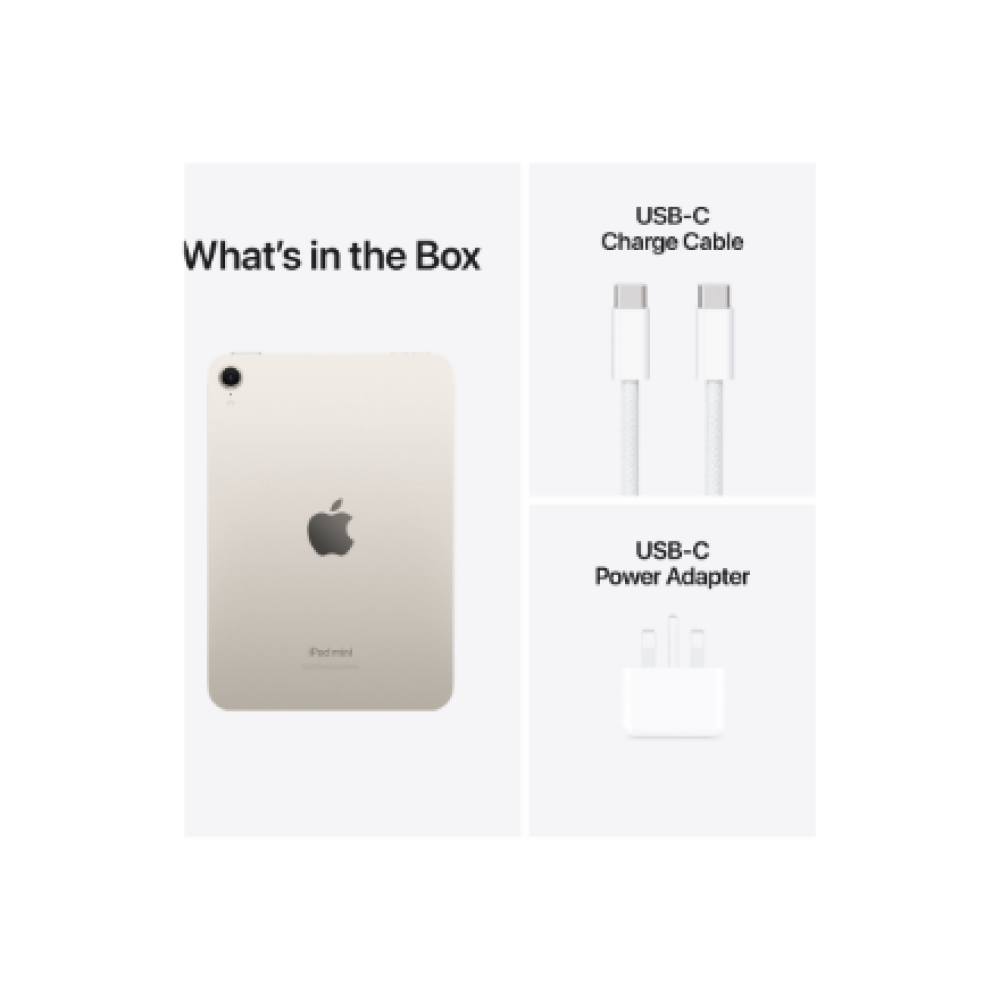 Apple iPad Mini (A17 Pro) Wi-Fi 512GB Starlight , Apple