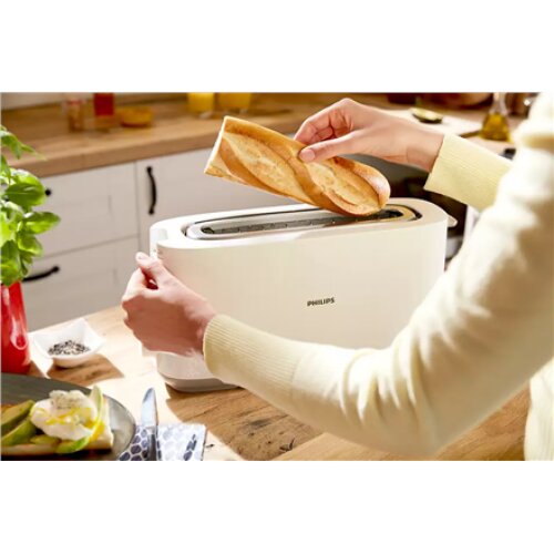 Philips , Toaster , HD2590/00 Daily Collection , Power 870-1030 W , Number of slots 2 , Housing material Plastic , White
