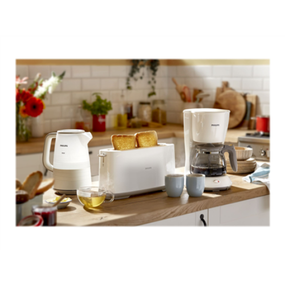 Philips , Toaster , HD2590/00 Daily Collection , Power 870-1030 W , Number of slots 2 , Housing material Plastic , White