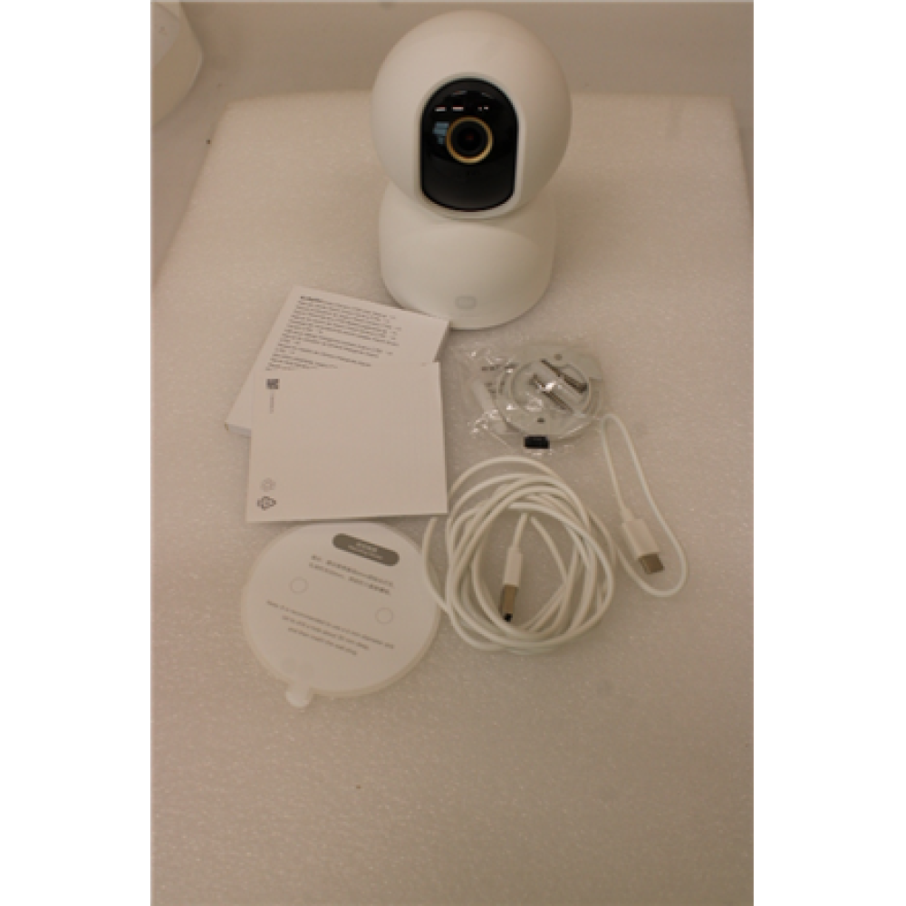SALE OUT. Xiaomi Smart Camera C700 EU , Xiaomi Smart Security Camera , C700 EU , 24 month(s) , 8 MP , 5 Optical Lenses , H.265 , MicroSD, max. 256 GB , White USED, MISSING POWER SUPPLY UNIT