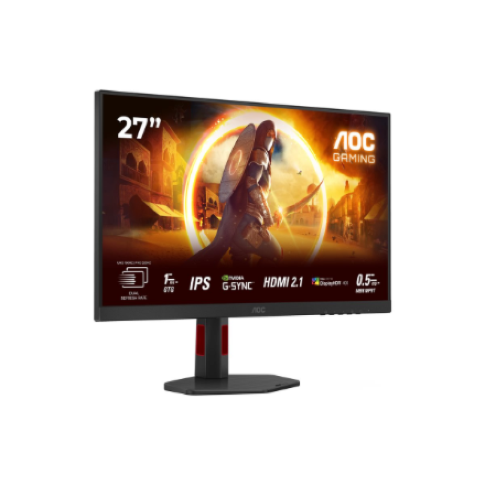 AOC , U27G4R , 27 , Fast IPS , UHD , 16:9 , 120 Hz , 1 ms , 3840 x 2160 pixels , 400 cd/m² , HDMI ports quantity 2 , Black