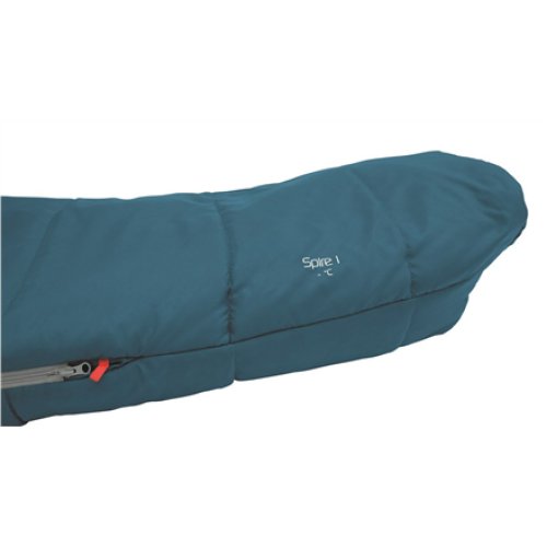 Robens , Spire II R , Sleeping Bag , 220 x 80 x 50 cm , -21/4 °C , 2 way open - YKK Auto lock , Ocean Blue