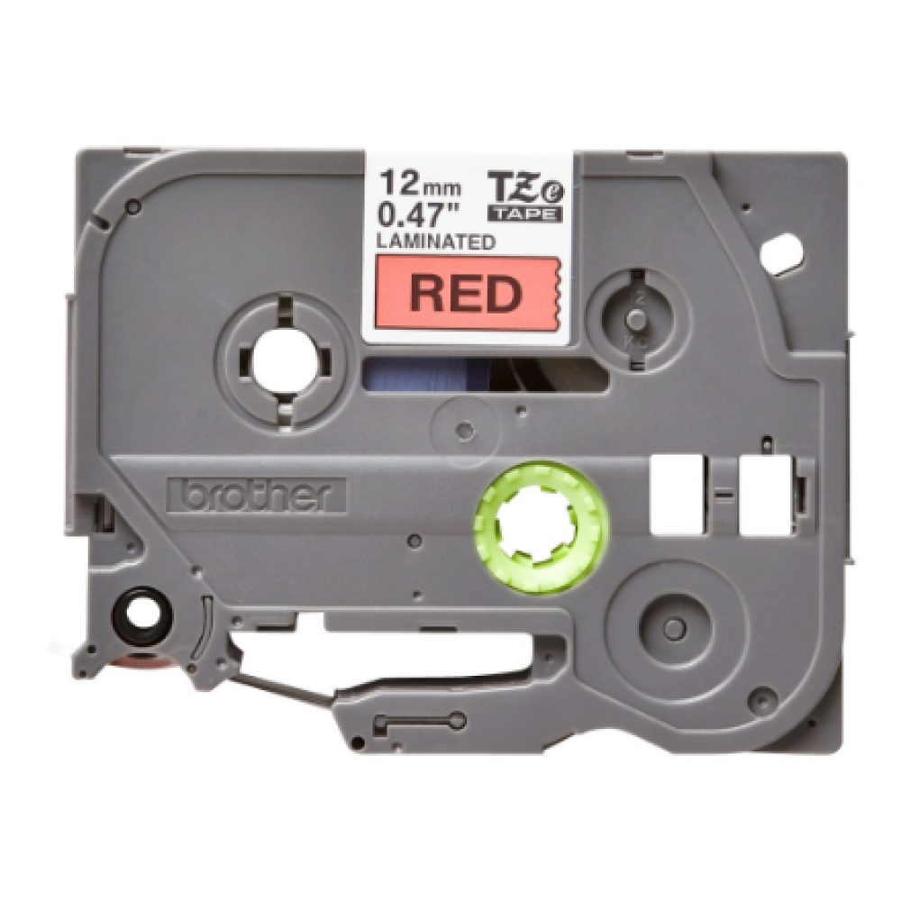 Brother , TZE-431 Laminated Tape , Black on Red , TZe , 8 m , 1.2 cm