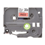 Brother , TZE-431 Laminated Tape , Black on Red , TZe , 8 m , 1.2 cm