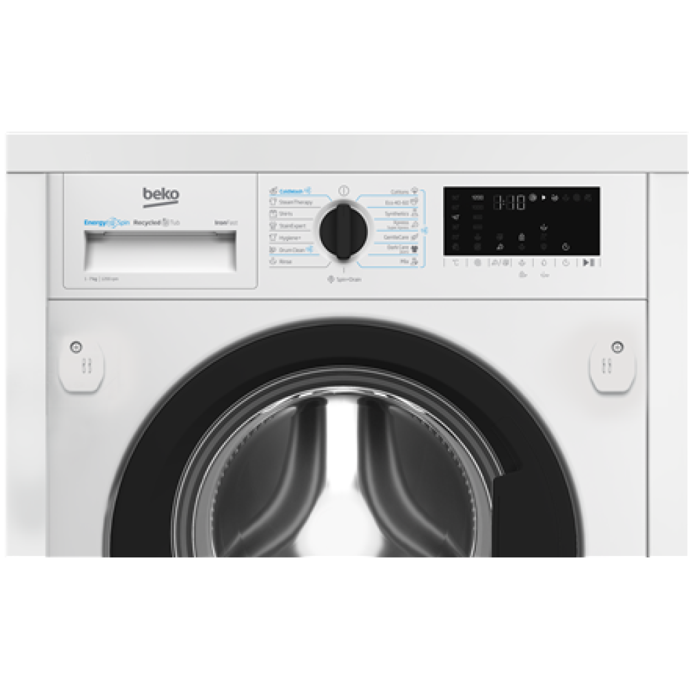BEKO Washing machine , B3WBT671415W , Energy efficiency class A , Front loading , Washing capacity 7 kg , 1200 RPM , Depth 55 cm , Width 60 cm , Digital , Steam function