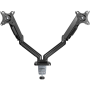 Goobay Desk Mount , Double Monitor Mount with Gas Spring , Swivel, Tilt, Rotation , 17-32 , Maximum weight (capacity) 9 kg , Black