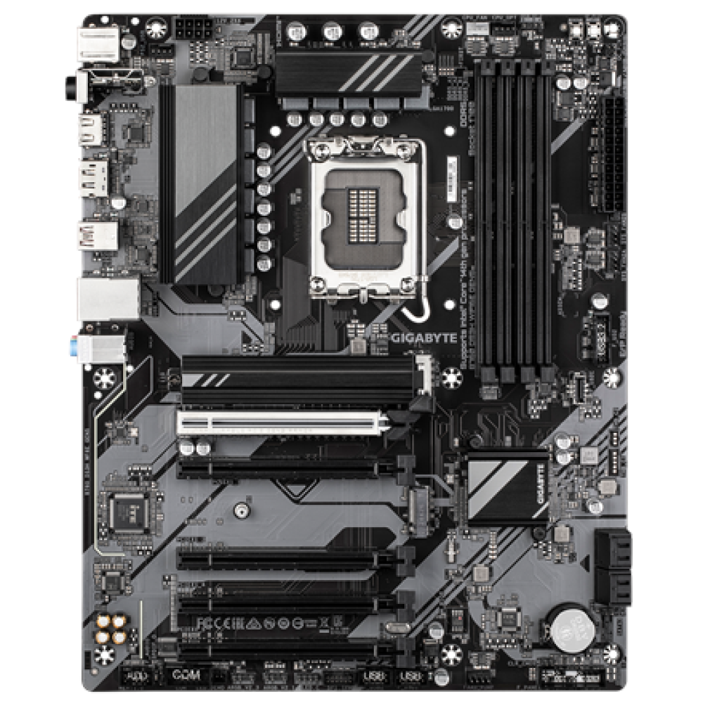 Gigabyte B760 DS3H WF6E GEN5 , Processor family Intel , Processor socket LGA1700 , DDR5 , Supported hard disk drive interfaces M.2, SATA , Number of SATA connectors 4