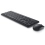 Dell , Keyboard and Mouse , KM3322W , Keyboard and Mouse Set , Wireless , Batteries included , Wireless connection , US , Black