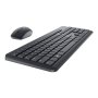 Dell , Keyboard and Mouse , KM3322W , Keyboard and Mouse Set , Wireless , Batteries included , Wireless connection , US , Black