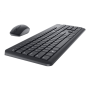 Dell , Keyboard and Mouse , KM3322W , Keyboard and Mouse Set , Wireless , Batteries included , US , Black , Wireless connection