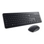 Dell , Keyboard and Mouse , KM3322W , Keyboard and Mouse Set , Wireless , Batteries included , Wireless connection , US , Black