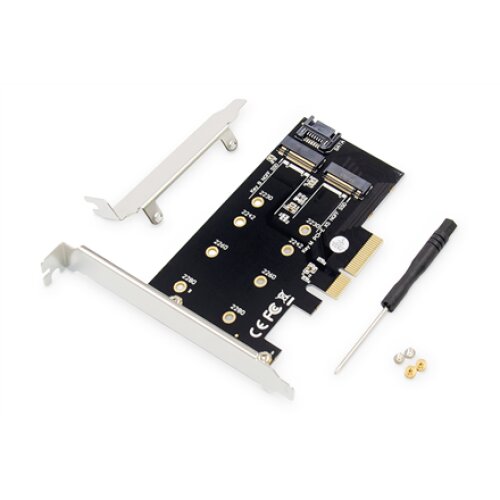 Digitus , M.2 NGFF / NVMe SSD PCI Express 3.0 (x4) Add-On Card , DS-33170