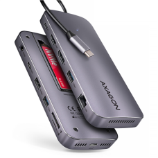 AXAGON USB-C 10Gbps GEN2COMBO 12in1 Hub , HMC-12GM2