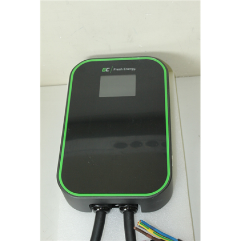 SALE OUT. Green Cell EV Charger PowerBox 22kW charger with Type 2 socket and RFID for charging electric cars and Plug-In hybrids, USED AS DEMO Green Cell EV15RFID Wallbox GC EV PowerBox 22kW charger with Type 2 socket and RFID for charging electric cars a