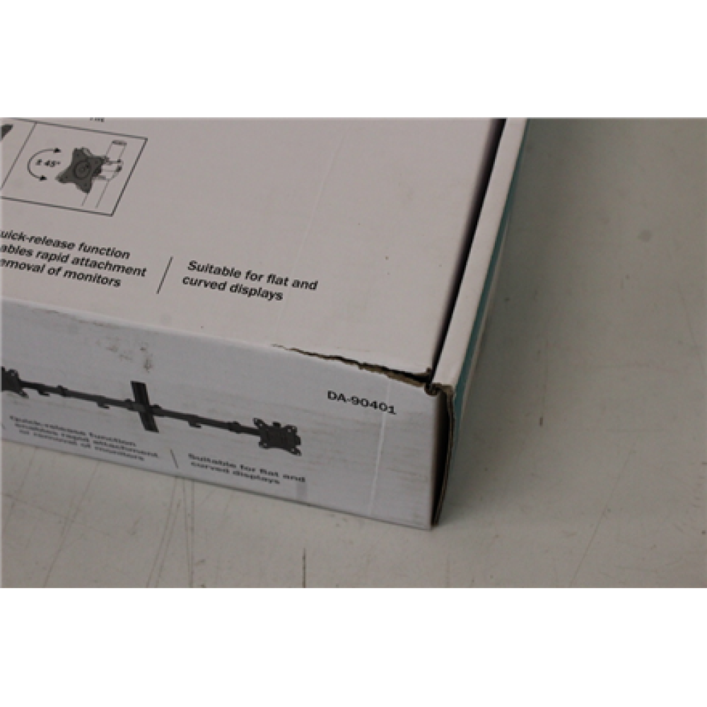 SALE OUT. DIGITUS Dual Monitor Stand , Digitus Desk Mount , DA-90401 , Adjustable Height, Rotate, Swivel , 15-32 , Maximum weight (capacity) 2x8 kg , DAMAGED PACKAGING , Black