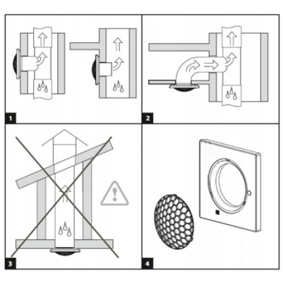 VENTS Silent bathroom fan, 100TH humidity sensor , Vents