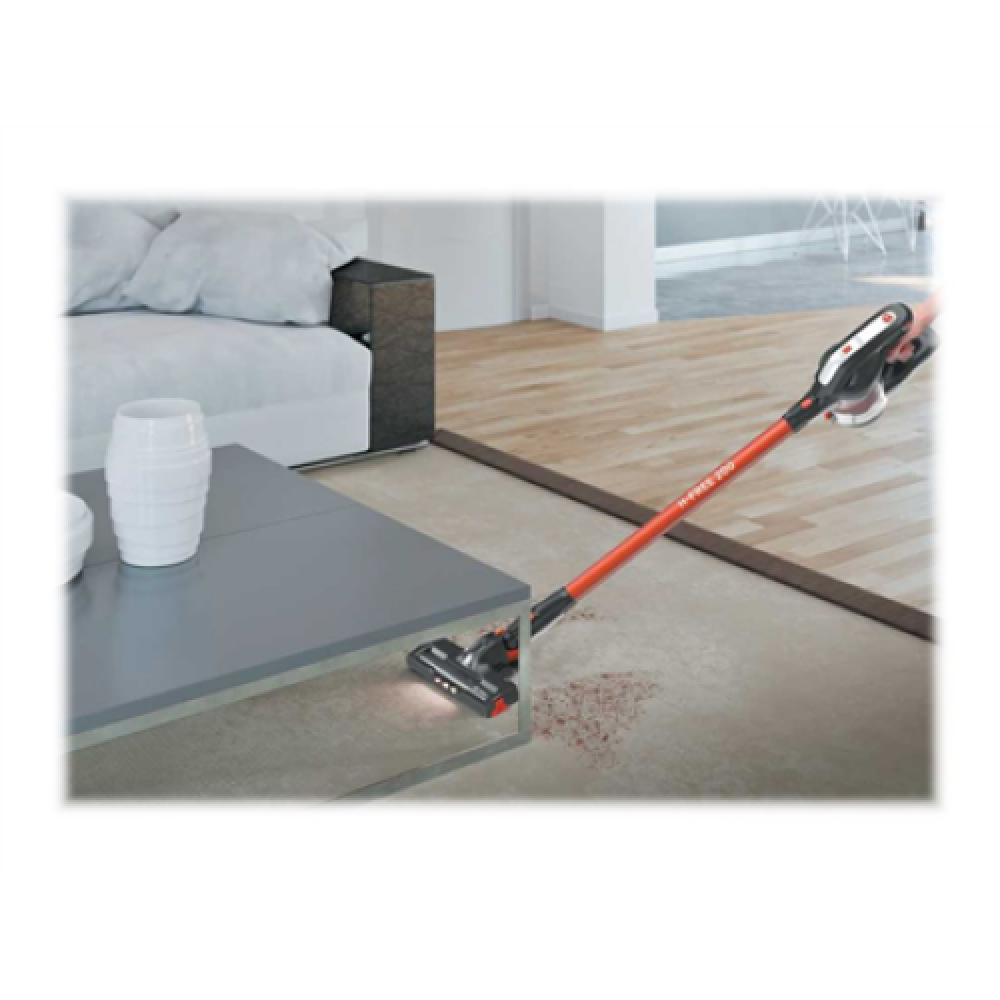Hoover , Vacuum Cleaner , HF222AXL 011 , Cordless operating , Handstick , 220 W , 22 V , Operating time (max) 40 min , Red/Black
