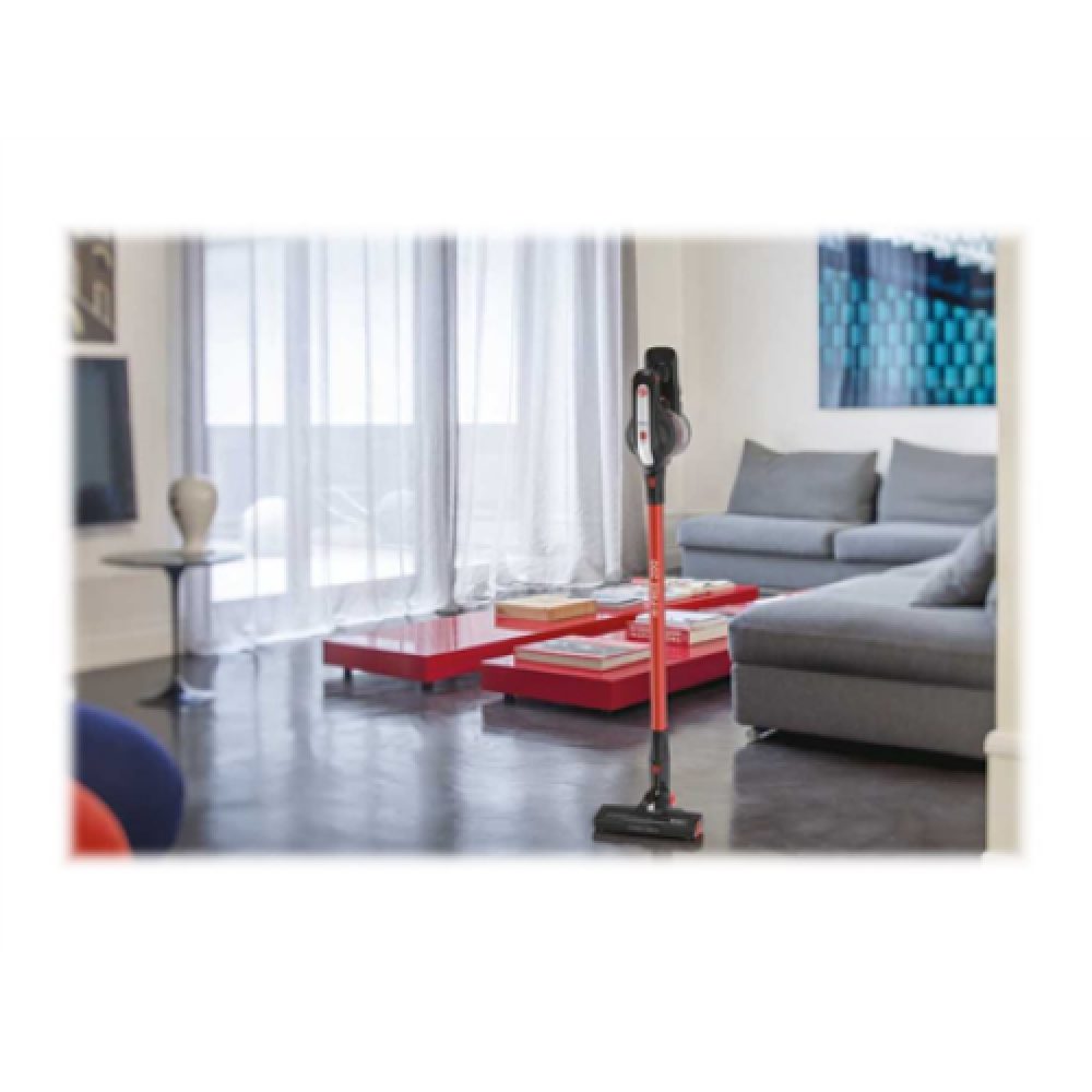 Hoover , Vacuum Cleaner , HF222AXL 011 , Cordless operating , Handstick , 220 W , 22 V , Operating time (max) 40 min , Red/Black
