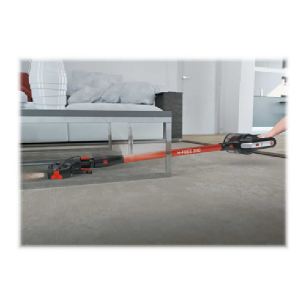 Hoover , Vacuum Cleaner , HF222AXL 011 , Cordless operating , Handstick , 220 W , 22 V , Operating time (max) 40 min , Red/Black