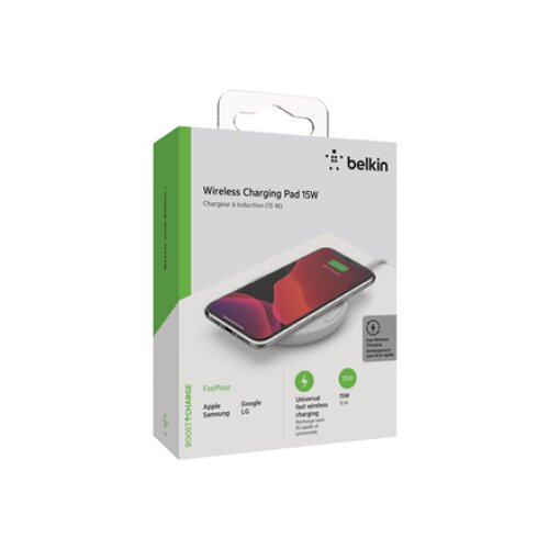 Belkin , BOOST CHARGE , Wireless Charging Pad 15W + QC 3.0 24W Wall Charger