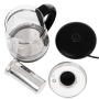 Adler Kettle , AD 1299 , Electric , 2200 W , 1.5 L , Glass , 360° rotational base , Black
