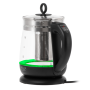 Adler Kettle , AD 1299 , Electric , 2200 W , 1.5 L , Glass , 360° rotational base , Black