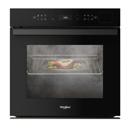 Whirlpool Oven , WOI6A8FPT1SBA , 73 L , Electric , Pyrolytic/Hydrolytic , Electronic , Steam function , Convection , Height 59.7 cm , Width 59.5 cm , Black