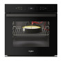 Whirlpool Oven , WOI6A8FPT1SBA , 73 L , Electric , Pyrolytic/Hydrolytic , Electronic , Steam function , Convection , Height 59.7 cm , Width 59.5 cm , Black