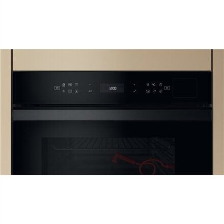 Whirlpool Oven , WOI6A8FPT1SBA , 73 L , Electric , Pyrolytic/Hydrolytic , Electronic , Steam function , Convection , Height 59.7 cm , Width 59.5 cm , Black