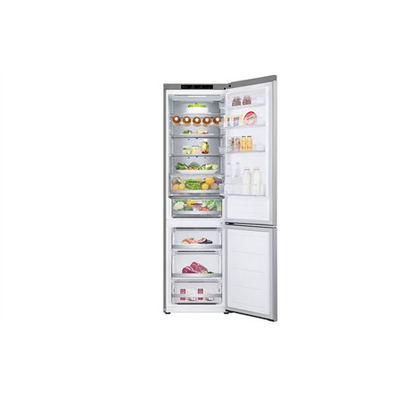 LG Refrigerator , GBV5240DPY , Energy efficiency class D , Free standing , Combi , Height 203 cm , No Frost system , Fridge net capacity 277 L , Freezer net capacity 110 L , Display , 35 dB , Grey