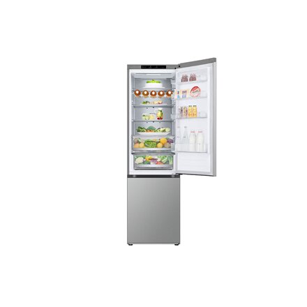 LG Refrigerator , GBV5240DPY , Energy efficiency class D , Free standing , Combi , Height 203 cm , No Frost system , Fridge net capacity 277 L , Freezer net capacity 110 L , Display , 35 dB , Grey