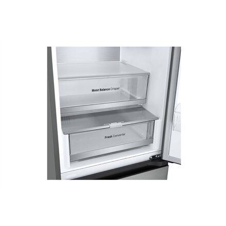 LG Refrigerator , GBV5240DPY , Energy efficiency class D , Free standing , Combi , Height 203 cm , No Frost system , Fridge net capacity 277 L , Freezer net capacity 110 L , Display , 35 dB , Grey