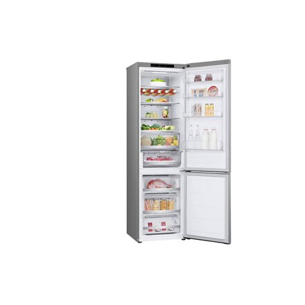 LG Refrigerator , GBV5240DPY , Energy efficiency class D , Free standing , Combi , Height 203 cm , No Frost system , Fridge net capacity 277 L , Freezer net capacity 110 L , Display , 35 dB , Grey