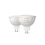 Philips Hue WA 12V MR16, 2pcs pack , GU5.3 , 5.1 W , Warm to cool white light