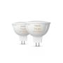 Philips Hue WA 12V MR16, 2pcs pack , GU5.3 , 5.1 W , Warm to cool white light
