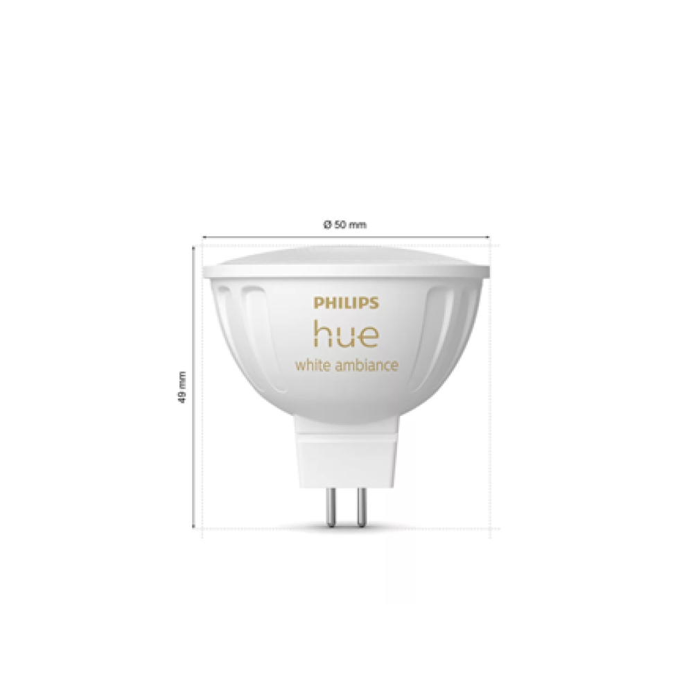 Philips Hue WA 12V MR16, 2pcs pack , GU5.3 , 5.1 W , Warm to cool white light