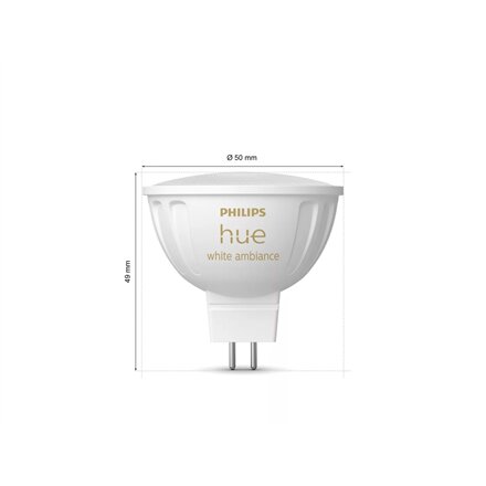 Philips Hue WA 12V MR16, 2pcs pack , GU5.3 , 5.1 W , Warm to cool white light
