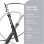 PROIRON Speed Skipping Rope Black, Steel wire/Aluminium, 300 cm