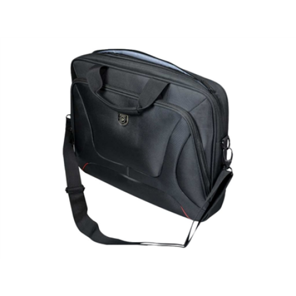 PORT DESIGNS , Courchevel , Fits up to size 15.6 , Messenger - Briefcase , Black , Shoulder strap