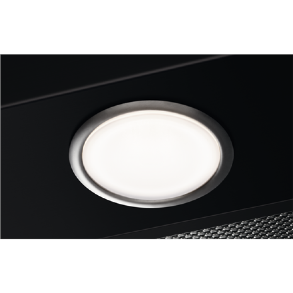 Electrolux , Canopy , Energy efficiency class A , Width 54 cm , Push buttons , LED , Black