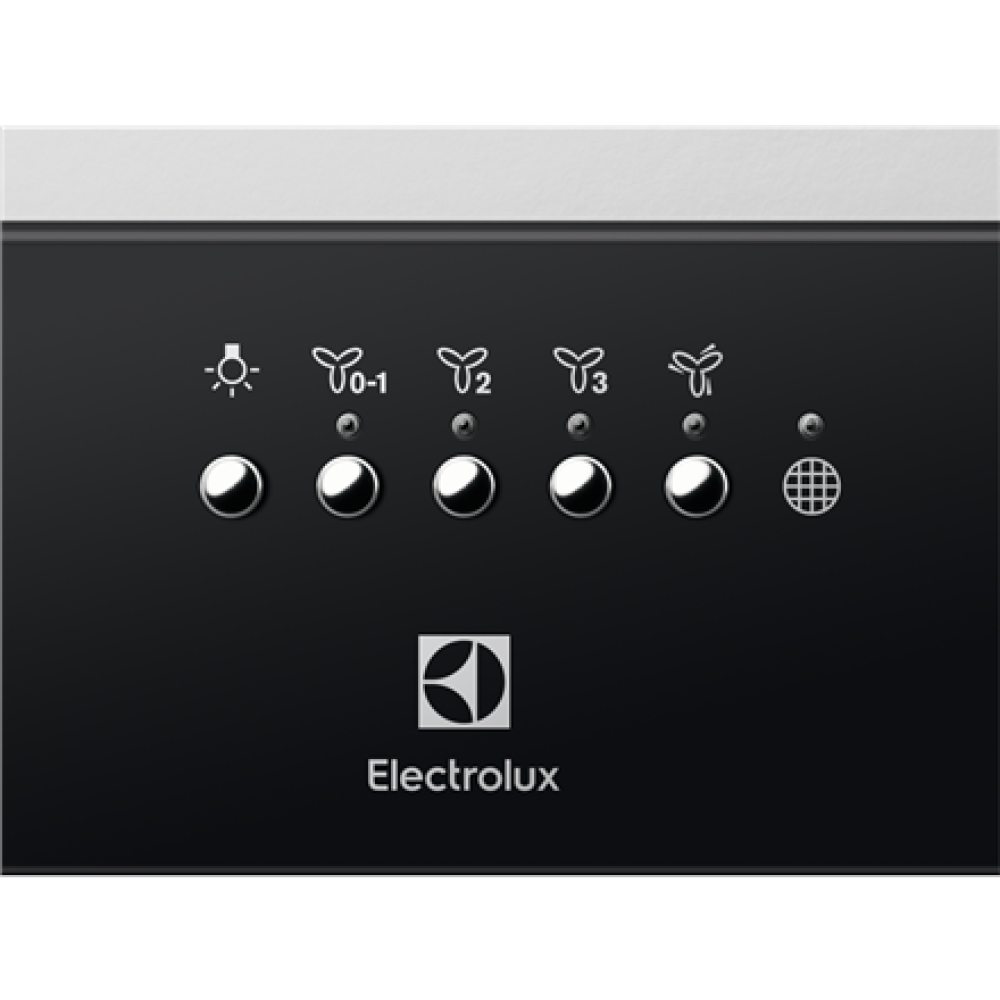 Electrolux , Canopy , Energy efficiency class A , Width 54 cm , Push buttons , LED , Black