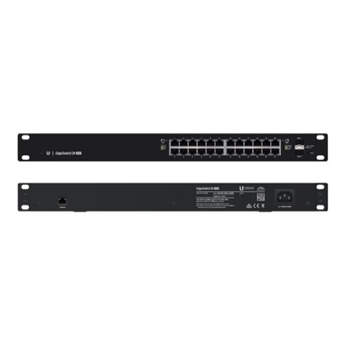 Ubiquiti , Switch , ES-24-250W , Web managed , Rackmountable , Gigabit Ethernet (copper) ports quantity 24 , SFP ports quantity 2